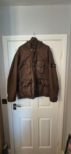stone island hooded dutch rope inner jacket