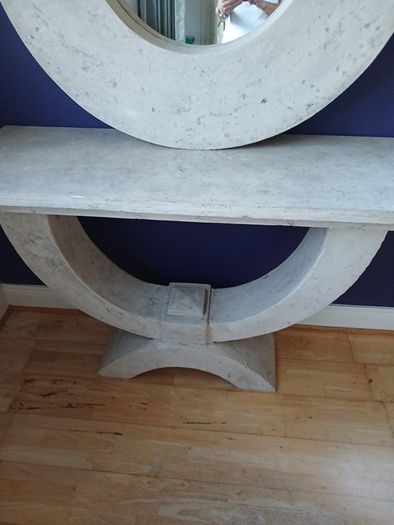 Bespoke console table and mirror