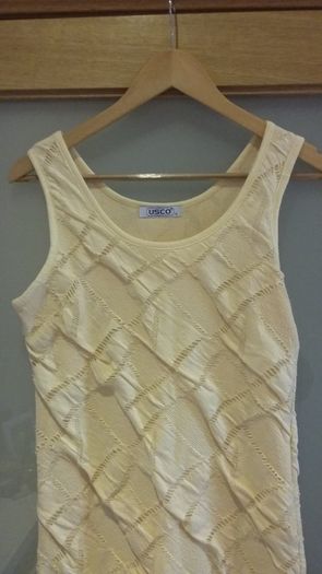 Worn Once. Nude design slit dress