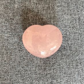 Crystal natural  rose quartz heart shape