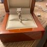 18ct white gold Diamond quad solitaire 4 claw size M original cost 1,795 Image 8