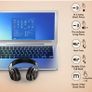 Bluetooth Headphones Over Ear, 6 EQ Modes Wireless Headphones Over Ear,40 Hours Playtime Foldable Lightweight Wireless Headphones, Image 8