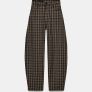 Fab Zara Grey and Beige Check Plaid Balloon Trousers  Size XL UK 14 Image 3