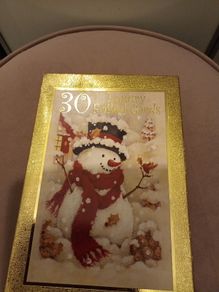 30 foil christmas cards