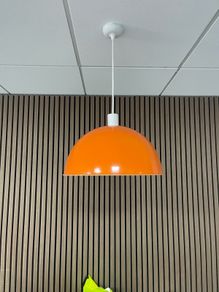 Enamel Light Shade with Ceiling Rose UNUSED. 2 for sale.