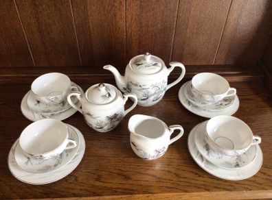 Vintage Kutani Geisha Girl Tea set