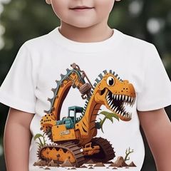 Dinosaur Excavator Element Print T -shirt