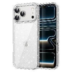 For Apple iPhone 17 Pro Max Terminator Axis Design Case Glitter Clear