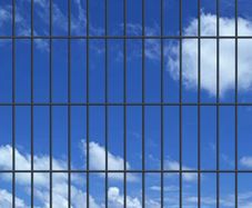 2D Garden Fence Panels 2.008x0.83 m 6 m (Total Length) Grey
