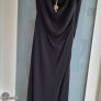 H&M black full length cowl fronted backless strappy dress Sz 12 UK - Rrp 69.99 (New) Image 2