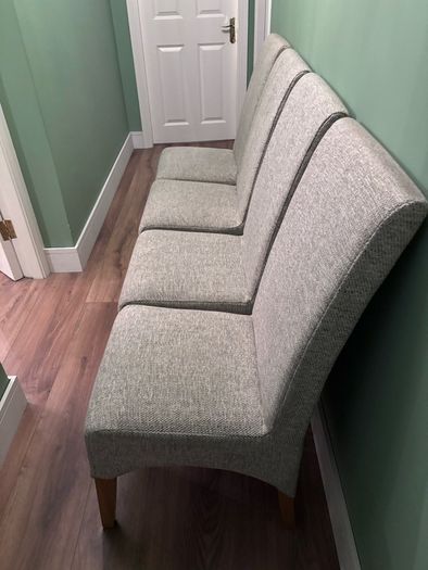 4 Dining Chairs. Newly recovered.
