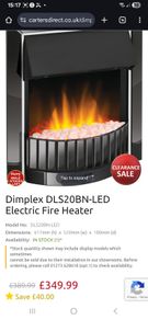 Dimplex fire