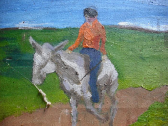 a lovely oil painting by a irish artist now passed, BRIEN MERRY