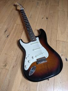 Left-handed guitar