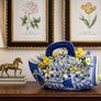 Large Blue & White Chinese-Style Ceramic Fish Image 4