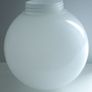 Ceiling lamp fixture | Glass shield | Globe | White Glass Uplighter Shade Image 5