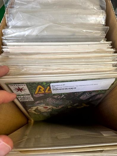 Valiant Long Comic Box w 270 comics for Sale