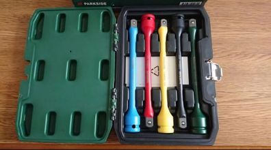Parkside 1/2 Inch Socket Torsion Extension Bar Set. Mechanic Gift Ideas Winter Sale Now On.
