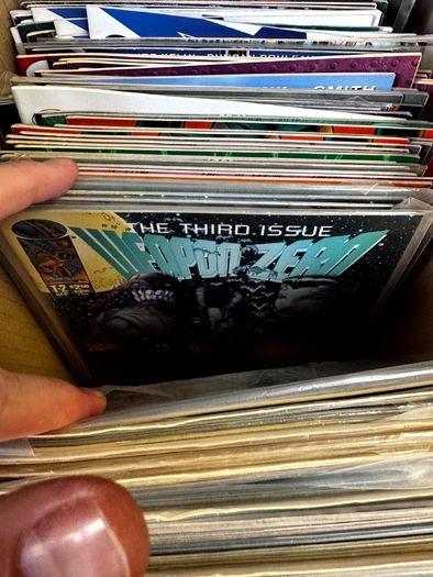 Image Long Comic Box w 275 comics for Sale