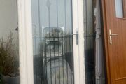 pvc double glazed door and windows cream
