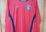 West Bromwich Albion Football Shirt, 09/10. Long Sleeve. Vintage 2009-10. Size M Medium. genuine Umbro WBA away Jersey Red stripe football shirt top baggies premiership.