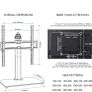 Universal Swivel Table Top TV Stand for 26-55 / Height Adjustment / Max. VESA 400x400mm up to 40KG Image 5