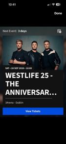 Westlife Standing Saturday x2
