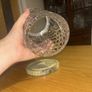 Waterford Crystal Rare Ah Cara Failte Candle Hurricane on Connemara Marble Base Image 5