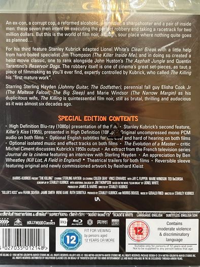 The Killers/ 2 Early Stanley Kubrick Special Edition Blu Rays - New and Sealed