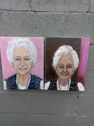 2 X Canvas paintings