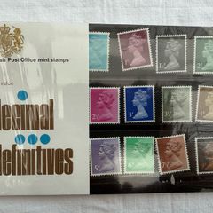 British stamps Issued in 1971 - decimal definitions pack
