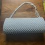 White beaded clutch bag Image 3