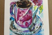 A Pink Cup - Print Of Original Artwork