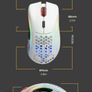 Glorious Gaming Model D Wireless Gaming Mouse - 69g Superlight, Lag Free 2.4Ghz Wireless, RGB, BAMF Sensor, Ergonomic, 6 Buttons - White | Lag free connectivity, advanced BAMF sensor, long battery life, PTFE sliders, beehive format, vivid lighting (Used) Image 4