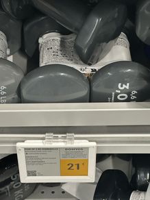 Pair of 3kg dumbbells