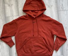 Nike Phoenix Fleece Oversized Hoodie Orange - Size XS