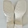 Rubber Block Heel Slides in Mystic White Image 8