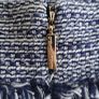 KARL LAGERFIELD navy/blue/white wool mix skirt Sz 6US (Fit 8-10UK) - Rrp 299 (New) Image 2