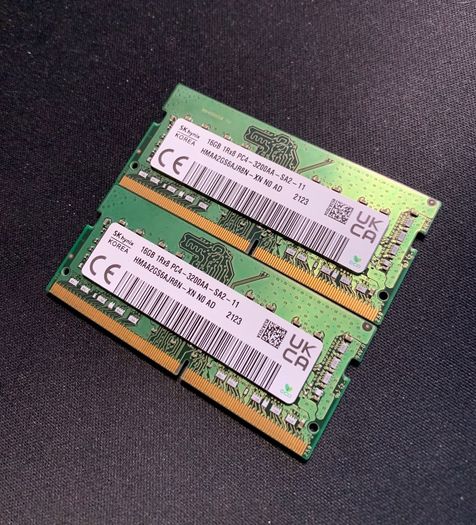 Hynix 32GB (2x16GB) DDR4 3200MhZ PC4-25600 Laptop memory