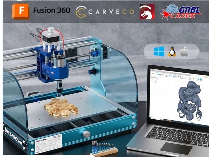 Desktop CNC Machine Genmitsu 3018-PROVer V2 CNC Router