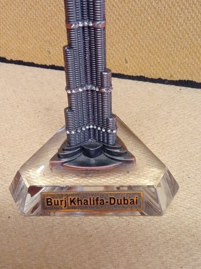 Souvenir Model of the Burj Khalifa, located in Dubai,