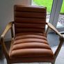 Caseys Mariana Armchair - Tan Leather x 2 Image 2