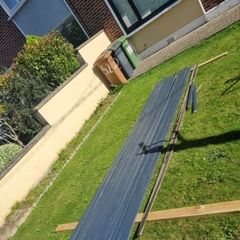 Micro shade treated wood