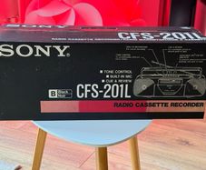 Brand New Factory Sealed - Vintage Sony CFS-201L Radio Cassette Recorder NOS