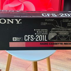 Brand New Factory Sealed - Vintage Sony CFS-201L Radio Cassette Recorder NOS