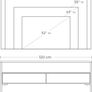 TV Stand for TVs up to 55 inches, TV Shelf, TV Stand, Lowboard, Glass Table, 2 Drawers, Living Room, Bedroom, Tempered Glass, Industrial Design, Vintage Brown/Black Image 4