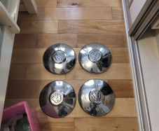 VW beetle campervan chrome hub caps