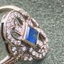 Ring Gold Sapphire Diamond Ring Image 10