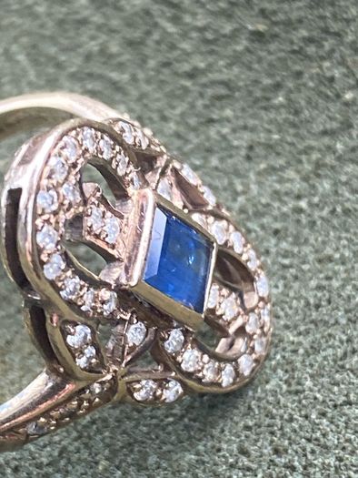 Ring Gold Sapphire Diamond Ring