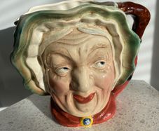 Antique China Toby jug Cheese Closch Cottage Biscuit Barrel Jugs